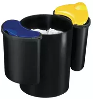Šiukšlių dėžė CEP 516, rūšiavimui, juoda