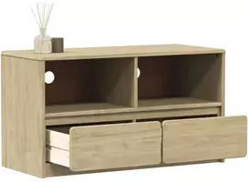 TV staliukas Televizoriaus spintelė SAUDA, ąžuolo, 99x43x55cm, pušis