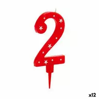 Bigbuy Party Žvakė Gimtadienio Numeriai 2 (12 vnt.)