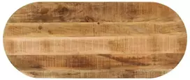 Stalviršis, 100x40x3,8cm, neapdorotas mango masyvas, ovalus