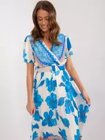 Italy Moda Suknelė-DHJ-SK-11331-5,19-mėlyna