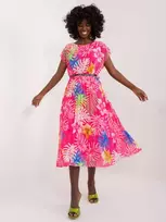 Italy Moda Suknelė-DHJ-SK-8839-3.30-tamsiai rožinė