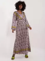 Italy Moda Suknelė-DHJ-SK-16656.13X-tamsiai violetinė