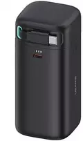 Powerbank 18000mAh PD45W su suvyniojamu kabeliu USB-C Fast Charge USAMS XMF Series 20KCD21601 (US-CD216) juodos spalvos