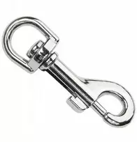 Oem Metalinis užsegamas kablys su pasukamu 45x16 mm - Kabliukas su dirželiu - Survival
