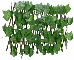 Dirbtinių vynuogių lapų treliažas, žalias, 180x20cm