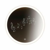 Prekė su pažeista pakuote, Veidrodis Vinchome Stuttgart Music, su apšvietimu, kabinamas, 75 cm x 75 cm