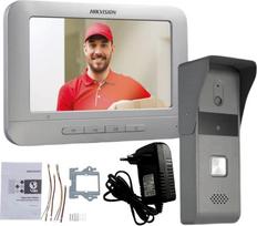Prekė su pažeista pakuote, Vaizdo telefonspynė Hikvision DS-KIS203T, pilka sp.