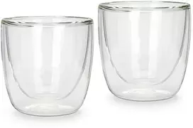 Fissman 2 dvigubų sienelių stiklinių rinkinys 100 ml