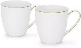 Fissman Puodelių rinkinys NOEMI 400 ml x 2 vnt. (naujas kaulinis porcelianas)