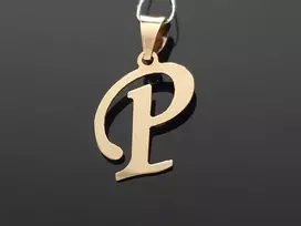 Auksinis pakabukas raidelė P Praba: 585