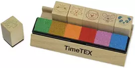 TimeTEX Mokytojo medinių antspaudų rinkinys, 6 vnt. (TT62344)