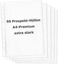 TimeTEX Įmautės Prospectus A4 premium, pastiprintos, 50 vnt. (TT64328)
