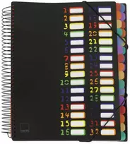 TimeTEX aplankalas 1-32 A4, spalvotas su užsegimu gumytėmis (TT10695)