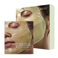 Green Tea Cica Collagen Gel Mask Kolageno gelinė kaukė su žaliosios arbatos ir azijinės centelės kompleksu 4 vnt.
