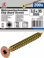 Bgs Technic Daugiafunkciniai varžtai | T-Star (Torx) T10 | 3,5 x 35 mm | 200 vnt. (80993)