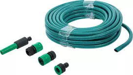 Bgs Technic Vandens žarna | PVC | su purškimo pistoletu ir greitosiomis movomis | 15 m | 6 vnt. (70906)