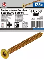 Bgs Technic Daugiafunkciniai varžtai | T-Star (Torx) T20 | 4,0 x 50 mm | 125 vnt. (80995)