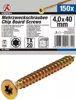 Bgs Technic Daugiafunkciniai varžtai | T-Star (Torx) T20 | 4,0 x 40 mm | 150 vnt. (80994)
