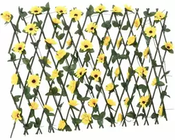 Dirbtinės gebenės treliažas, geltonas, 180x60cm, prailginamas