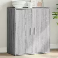 Šoninė spintelė, pilka ąžuolo, 79x38x80cm, apdirbta mediena