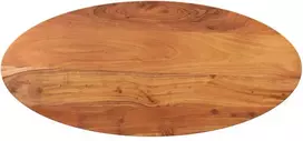 Stalviršis, 140x50x3,8cm, akacijos masyvas, ovalo formos