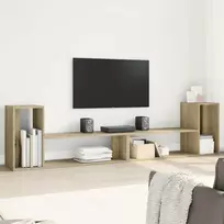 TV staliukas Televizoriaus spintelės, 2vnt., ąžuolo, 100x30x50cm, MDP