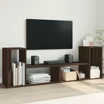 TV staliukas Televizoriaus spintelės, 2vnt., rudos ąžuolo, 75x30x50cm, MDP