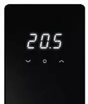 PETTINAROLI Pro kambario termostatas, juodas - kambario termostatas LED/juodas