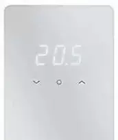 PETTINAROLI Pro kambario termostatas, baltas - kambario termostatas LED/baltas
