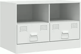 TV staliukas Televizoriaus spintelė, baltos spalvos, 67x39x44cm, plienas