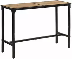 Baro stalas, 150x55x107cm, neapdorotos mango medienos masyvas