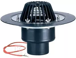Stogo įlaja DN110 su apšildymu(10-30W/230V) ir lapų gaudykle(HL62.1/1)