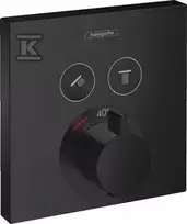 Hansgrohe ShowerSelect potinkinis termostatas su dviem išėjimais, matinis juodas