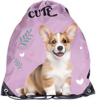Sportinis maišelis PASO Cute Corgi, 45 cm, rožinės sp.