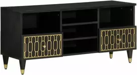 Televizoriaus spintelė, 100x33x46cm, mango medienos masyvas