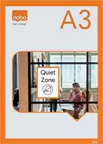 Nobo lipnus magnetinis rėmelis A3 2 vnt. oranžinis