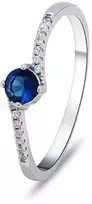 Brilio Silver Delicate sidabrinis engagement ring RI021WB
