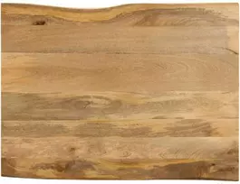 Stalviršis, 110x80x2,5cm, mango masyvas, su gyvu kraštu