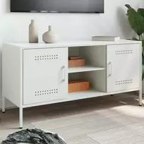 TV staliukas Televizoriaus spintelė, balta, 100,5x39x50,5cm, plienas