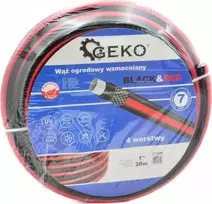 Geko sodo žarna WZMACNIANY Juodas&Raudonas 1" 30M (1) G73699 GEKO