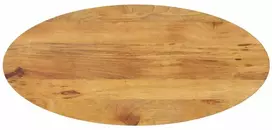 Stalviršis, 140x50x3,8cm, mango medienos masyvas, ovalo formos