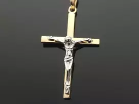 Auksinis pakabukas Kryžiukas Praba: 585