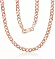 Sidabrinė grandinėlė Curb 4 mm - 4 mm. - 50 - 19.5 g.