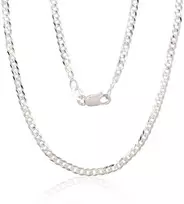 Sidabrinė grandinėlė Curb 2.5 mm , briaunų apdirbimas deimantu - 2.5 mm. - 7.9 g. - 70