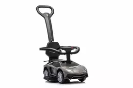 Roger Vaikiškas Lamborghini Aventador SV elektrinis triratukas su garsais ir LED šviesomis, iki 30 kg, juodas