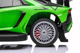 Roger Vaikiškas Lamborghini Aventador SV elektrinis triratukas su garsais ir LED šviesomis, iki 30 kg