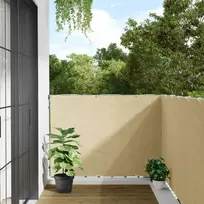 Privatumo suteikianti balkono pertvara, kreminė, 400x120cm, PVC