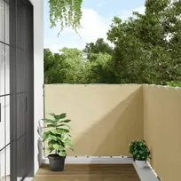 Privatumo suteikianti balkono pertvara, kreminė, 700x120cm, PVC