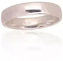 Sidabrinis vestuvinis žiedas. Praba: 925°. Metalas: Sidabras - 18 - 3.8 g. - 4.2 mm.